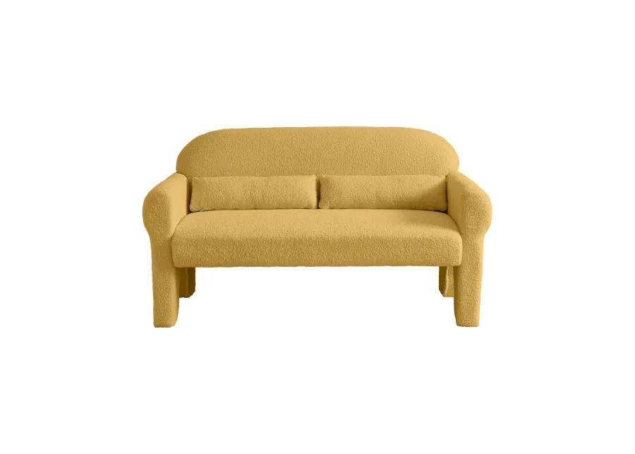 Modern Boucle Loveseat For Living Room