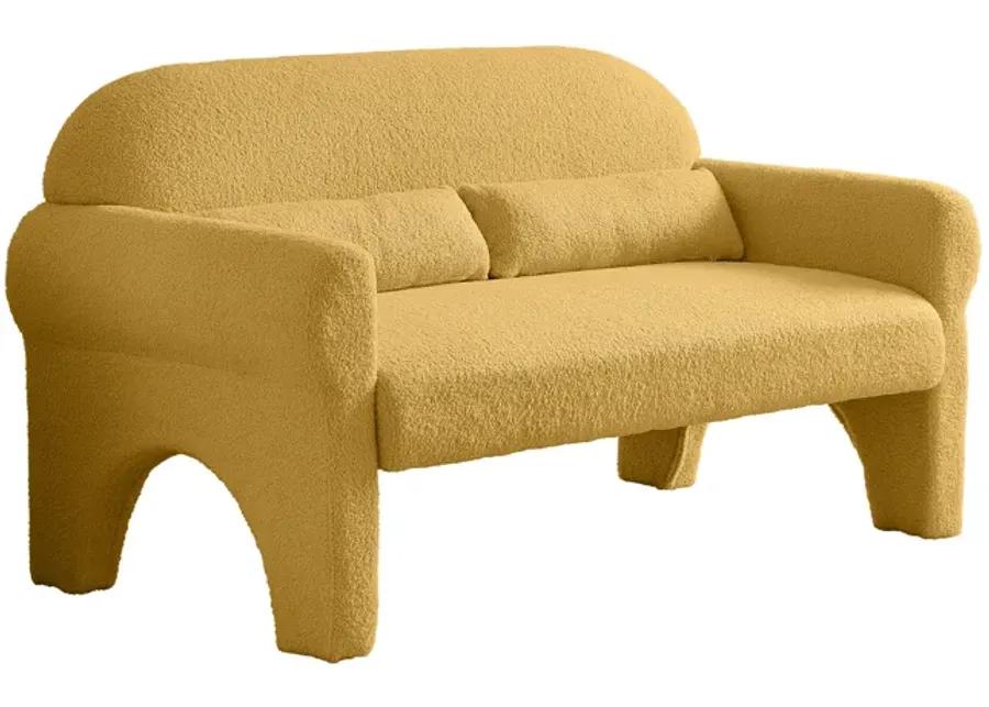 Modern Boucle Loveseat For Living Room