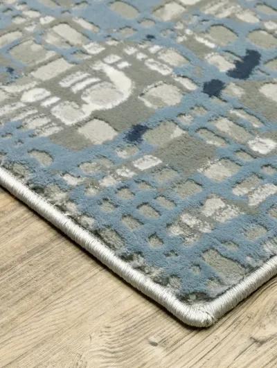 Easton 2'3" x 7'6" Blue Rug