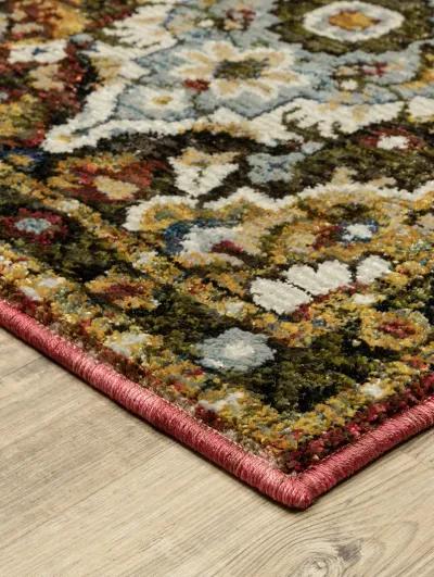 Andorra 7'10" x 10'10" Red Rug