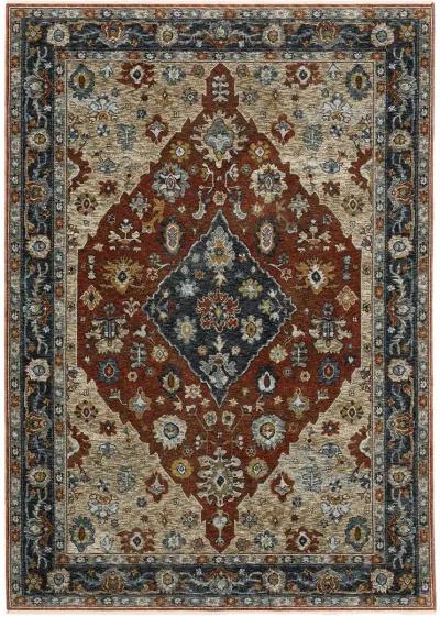 Aberdeen 9'10" x 12'10" Red Rug