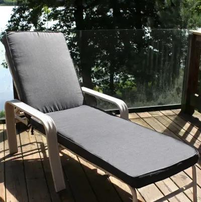 Sunnydaze Indoor/Outdoor Olefin Chaise Lounge Chair Cushion