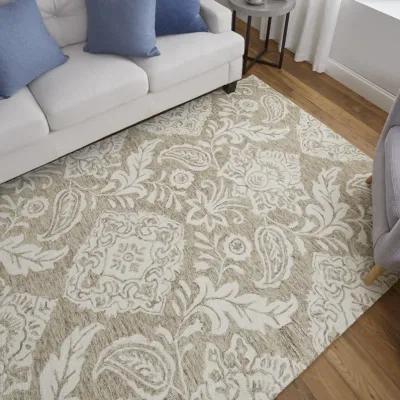 Belfort 8776F Tan/Ivory 5' x 8' Rug