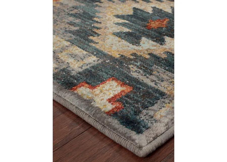 Sedona 5'3" x 7'6" Blue Rug