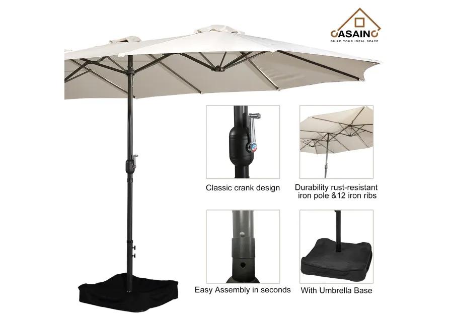 15ft Patio Maket Umbrella with base