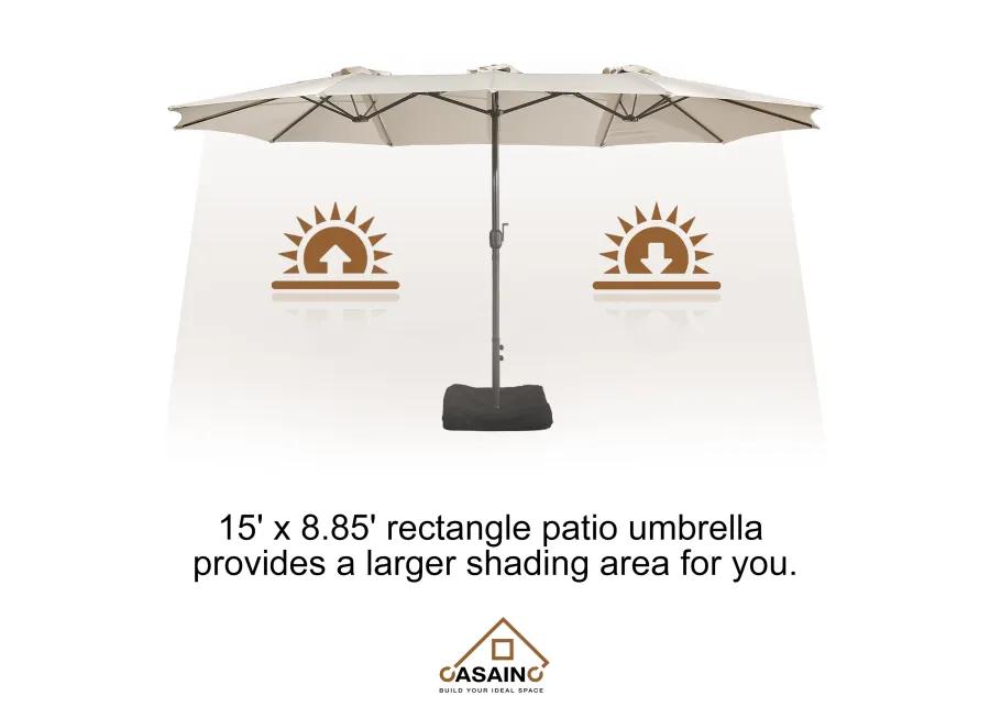 15ft Patio Maket Umbrella with base