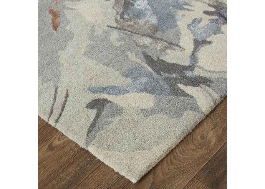 Dafney 8866F Gray/Blue/Orange 5' x 8' Rug