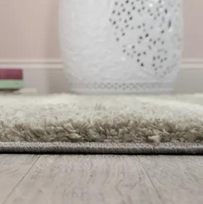 Alaro Berber Stripe Shag Gray/Ivory Rug