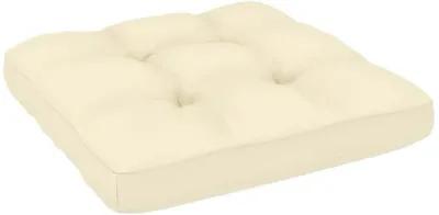 vidaXL Pallet Sofa Cushion Cream 27.6"x27.6"x4.7"