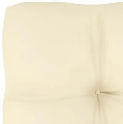 vidaXL Pallet Sofa Cushion Cream 27.6"x27.6"x4.7"