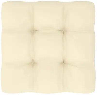 vidaXL Pallet Sofa Cushion Cream 27.6"x27.6"x4.7"