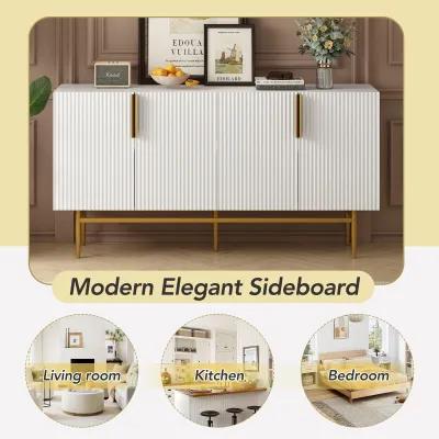 Merax Modern Elegant 4-door Sideboard Buffet Cabinet