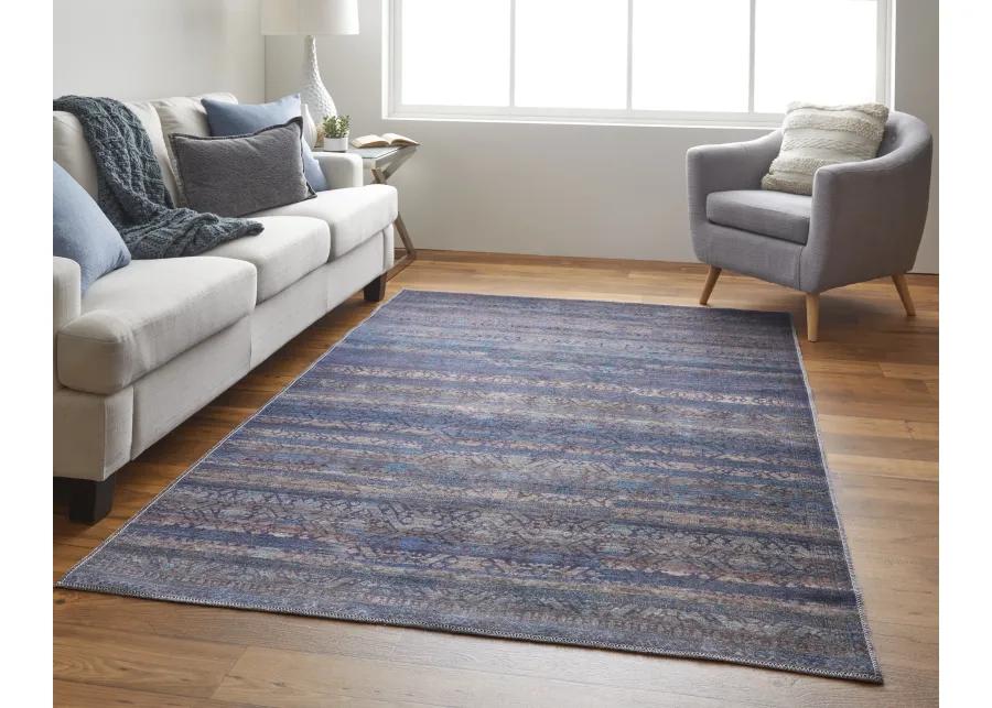 Voss 39H3F Blue/Purple/Brown 2'7" x 8' Rug