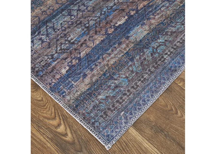 Voss 39H3F Blue/Purple/Brown 2'7" x 8' Rug