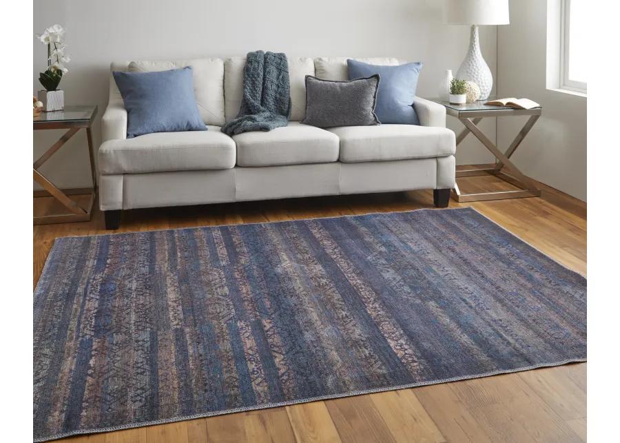 Voss 39H3F Blue/Purple/Brown 2'7" x 8' Rug