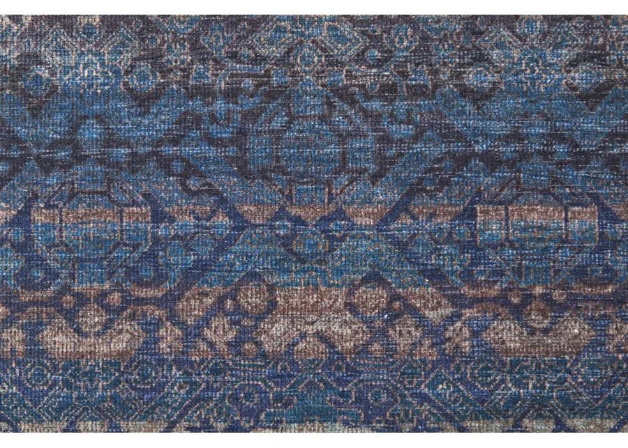 Voss 39H3F Blue/Purple/Brown 2'7" x 8' Rug