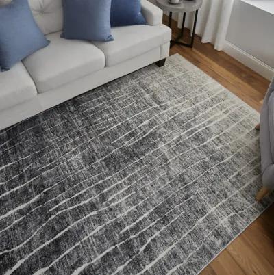 Kano 39LIF Black/Gray/Ivory 5'3" x 7'6" Rug