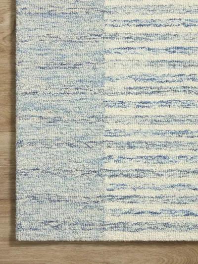 Chris CHR01 Ivory/Denim 5' x 7'6" Rug