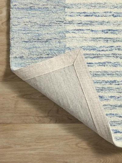 Chris CHR01 Ivory/Denim 5' x 7'6" Rug