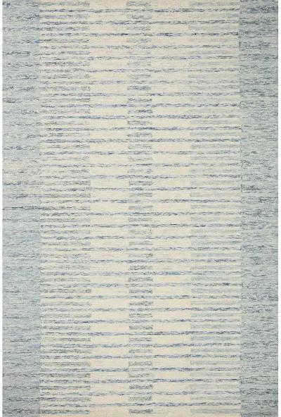 Chris CHR01 Ivory/Denim 5' x 7'6" Rug