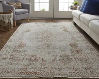 Kaia 39GKF Tan/Ivory/Orange 5' x 7'9" Rug