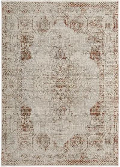 Kaia 39GKF Tan/Ivory/Orange 5' x 7'9" Rug