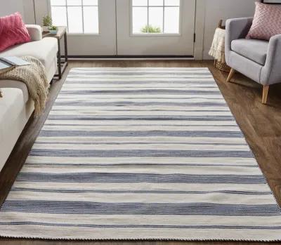 Duprine 0560F White/Ivory/Blue 8' x 11' Rug