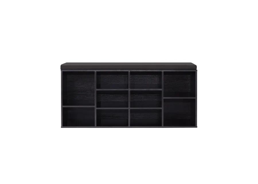 Hivvago Cubbie Shoe Storage Bench with Cushion