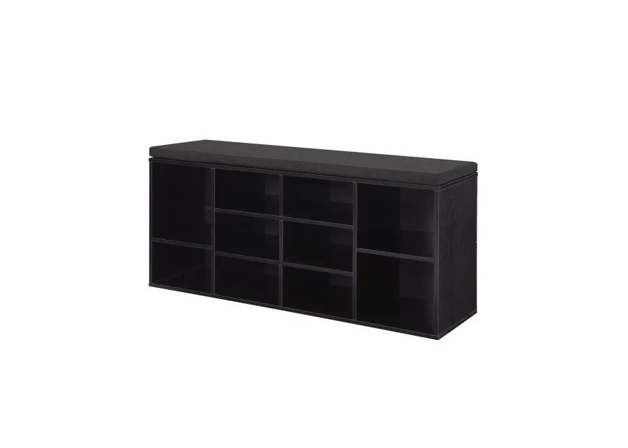 Hivvago Cubbie Shoe Storage Bench with Cushion