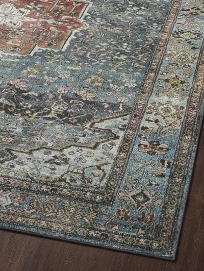 Margot MAT05 Ocean/Brick 7'6" x 9'6" Rug