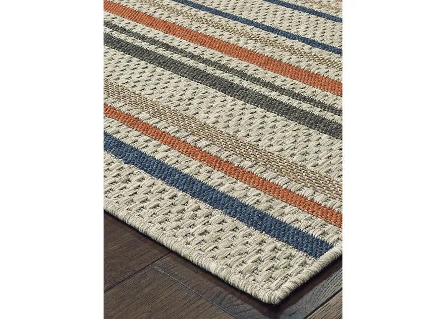 Latitude 7'10" x 10' Grey Rug