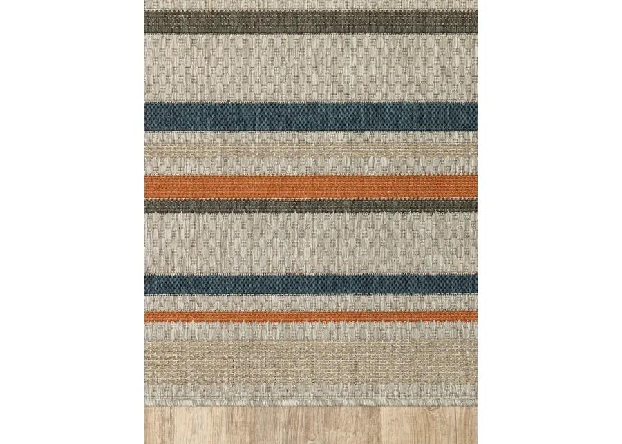 Latitude 7'10" x 10' Grey Rug