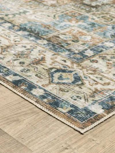 Charleston 3'6" x 5'6" Blue Rug