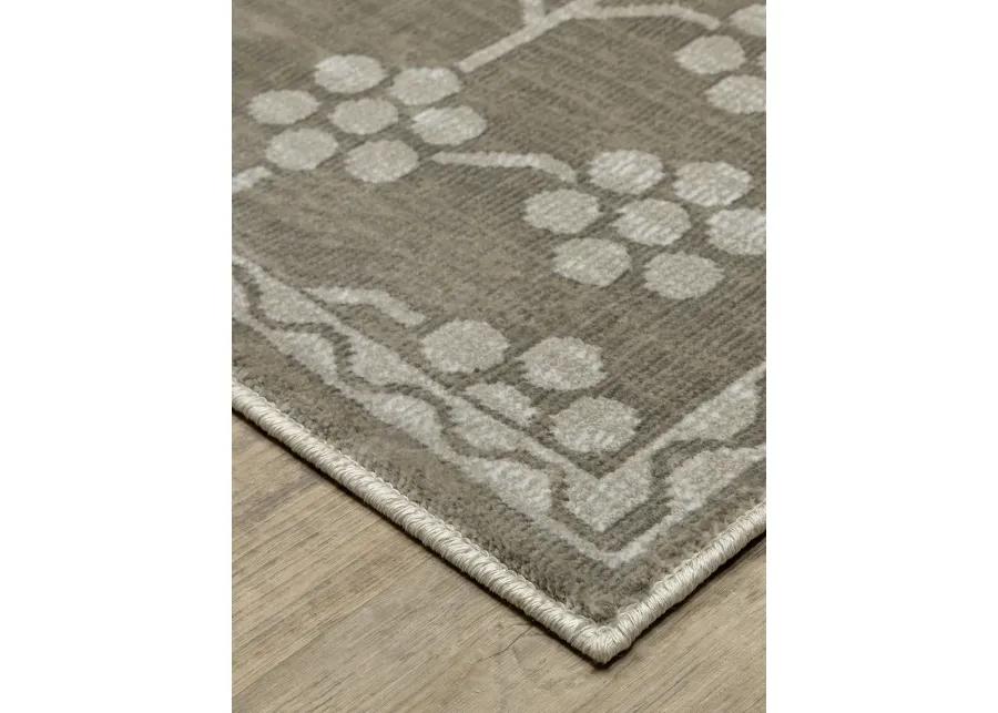 Intrigue 6'7" x 9'6" Grey Rug