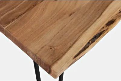 Jofran Nature's Edge Solid Acacia 60 Modern Live Edge Dining Table