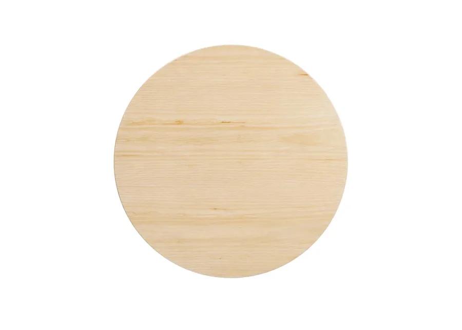 Modway - Lippa 28" Round Wood Grain Dining Table Black Natural