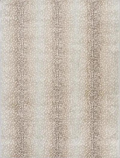 Roma ROM-2374 7'10' Round Beige Rug