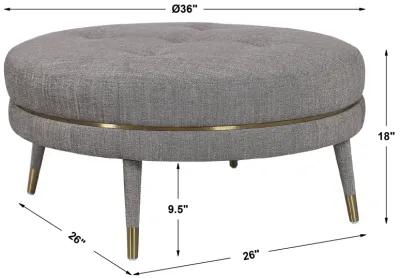 Blake Modern Taupe Ottoman