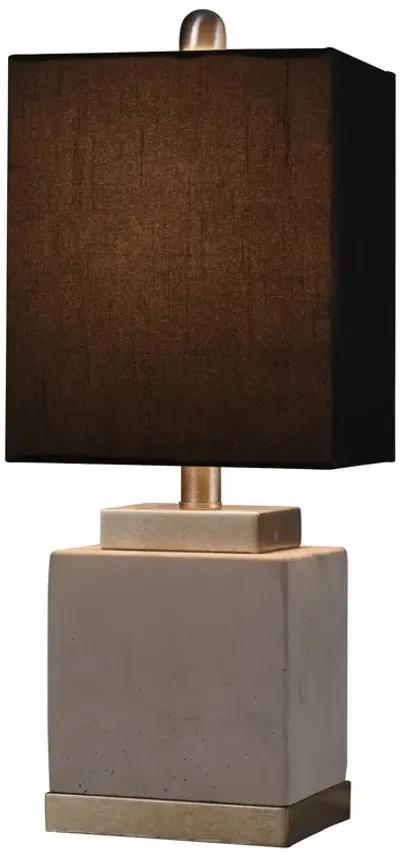 Soft Brass & Cement Table Lamp