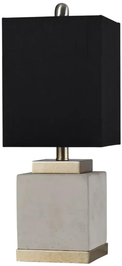 Soft Brass & Cement Table Lamp