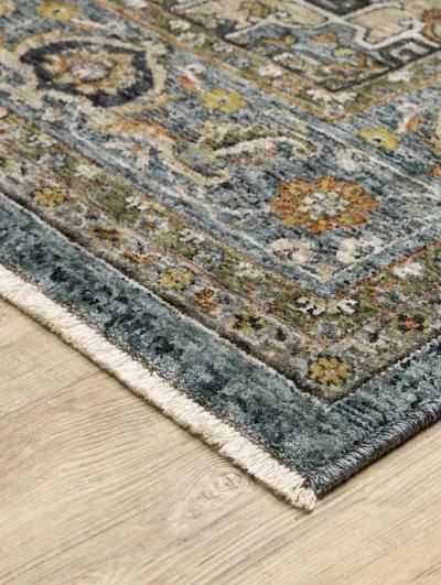 Aberdeen 2'3" x 7'6" Blue Rug