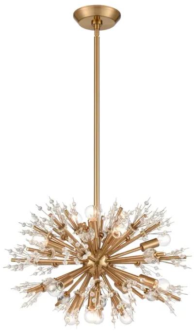 Starburst 20'' Wide 15-Light Gold Chandelier