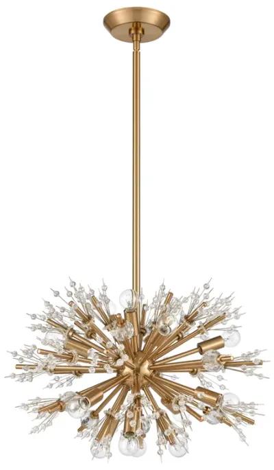 Starburst 20'' Wide 15-Light Gold Chandelier