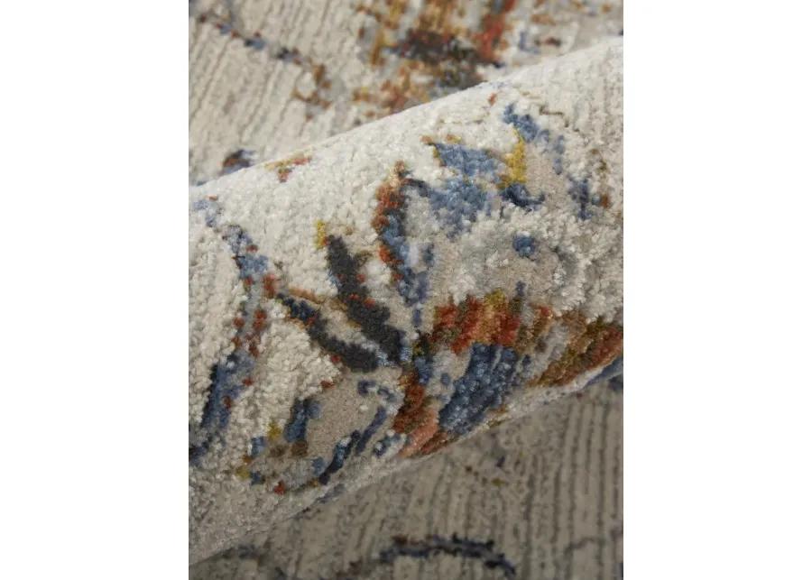 Kaia 39HRF Blue/Orange/Ivory 3' x 8' Rug