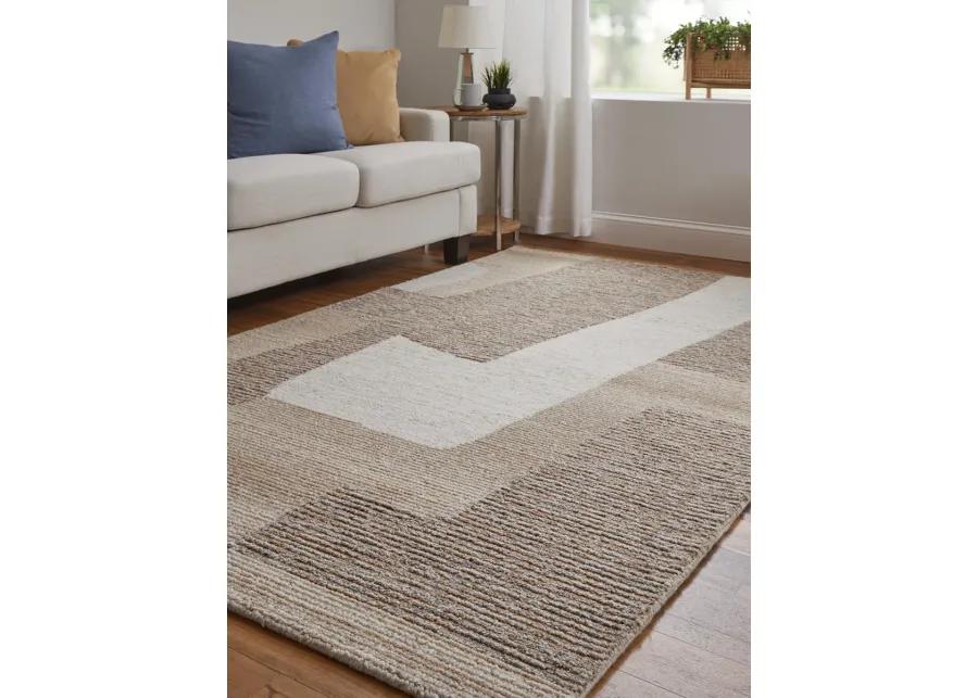 Pollock 8953F 3'6" x 5'6" Brown/Tan/Ivory Rug