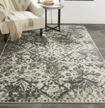 Kano 3876F Gray/Ivory/Silver 5'3" x 7'6" Rug