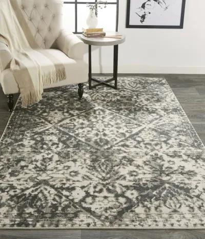 Kano 3876F Gray/Ivory/Silver 5'3" x 7'6" Rug