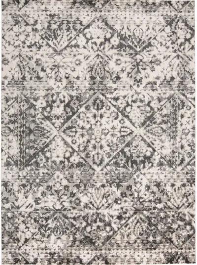 Kano 3876F Gray/Ivory/Silver 5'3" x 7'6" Rug