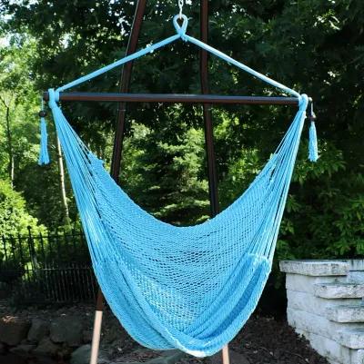 Sunnydaze Extra Large Polyester Rope Hammock Chair and Spreader Bar