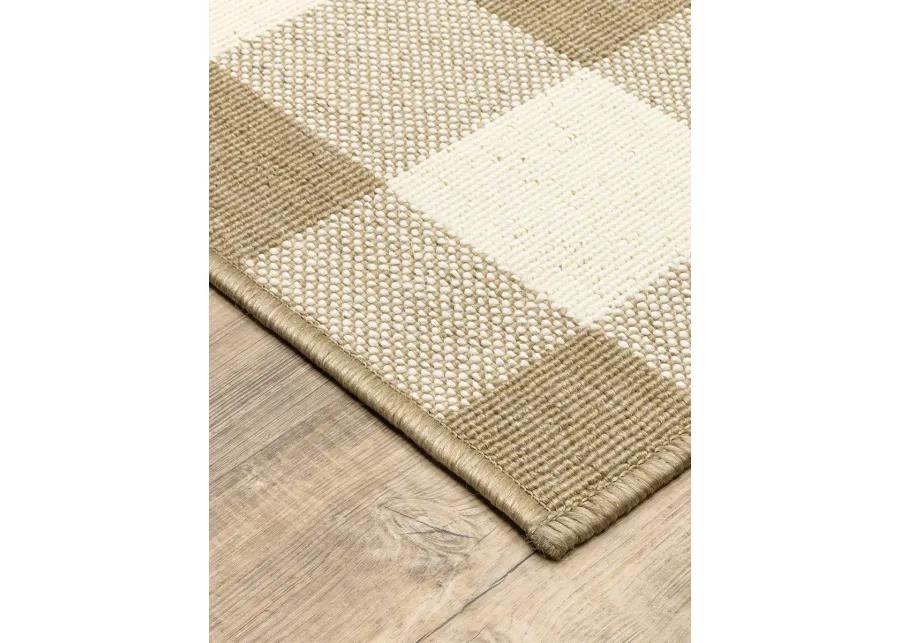 Marina 1'9" x 3'9" Tan Rug